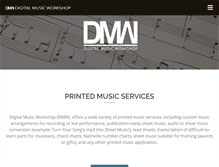 Tablet Screenshot of digitalmusicworkshop.com